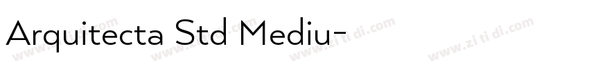 Arquitecta Std Mediu字体转换